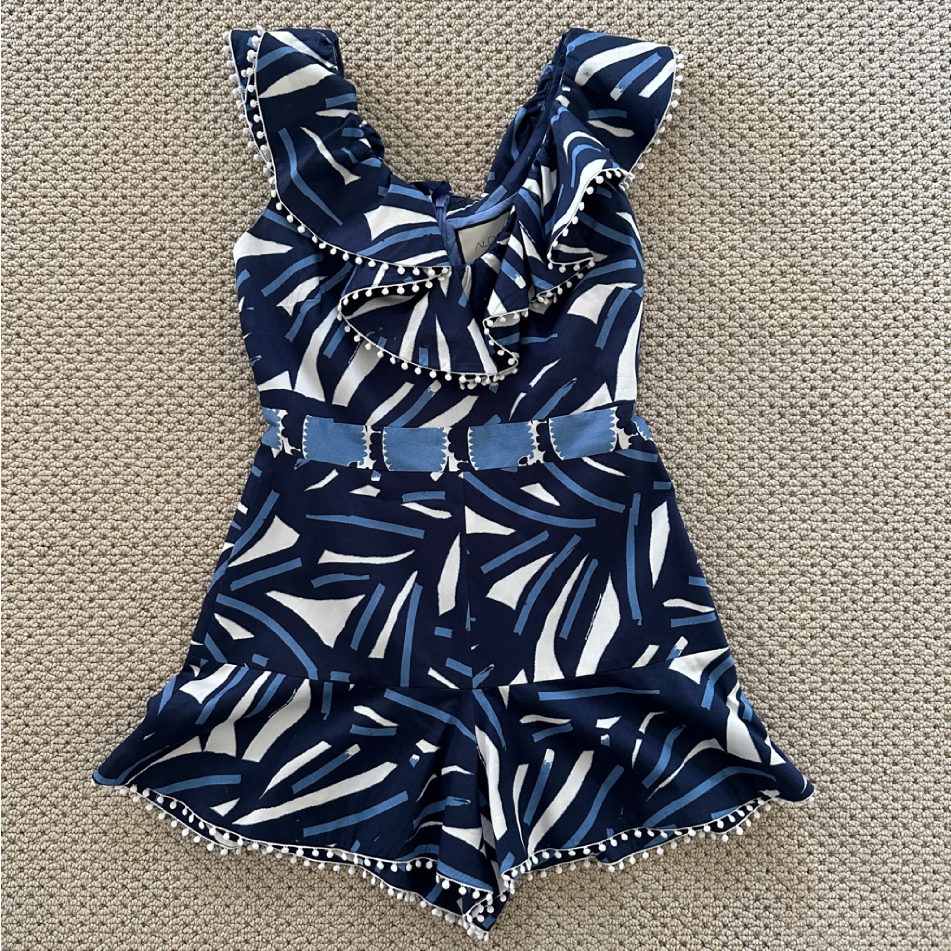 Alexie Blue Floral Romper